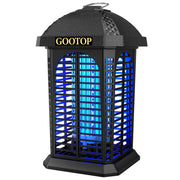 GOOTOP front view bug zapper showing protective cage and light, improves outdoor comfort