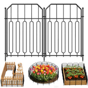 Goovilla fence front view showing full panel and tidy garden protection