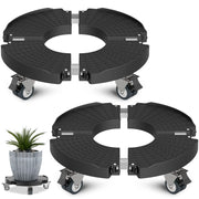 Goovilla front view of two plant stands showing compact packaging and included tools benefit easy storage