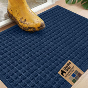 GORILLA GRIP front view blue mat showing full coverage and curb appeal