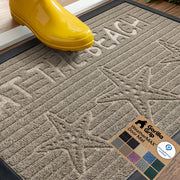 GORILLA GRIP front view showing full mat protecting doorstep