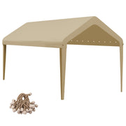 GOTRUTH canopy front view on frame showing full coverage and protection