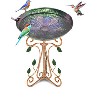 Gouisalin front view bird bath showing vintage design and curb appeal