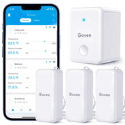 Govee H5100 front view showing display and compact body for easy placement