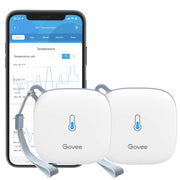 Govee H5179 front packaging showing two sensors and benefits