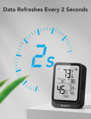 GoveeLife on a shelf next to a ruler showing size and scale for planning placement