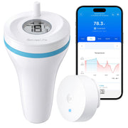 GoveeLife front view of floating thermometer showing durable casing and compact design benefit