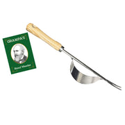 Grampa's Weeder front view showing stainless-steel lever and fork for easier pulling