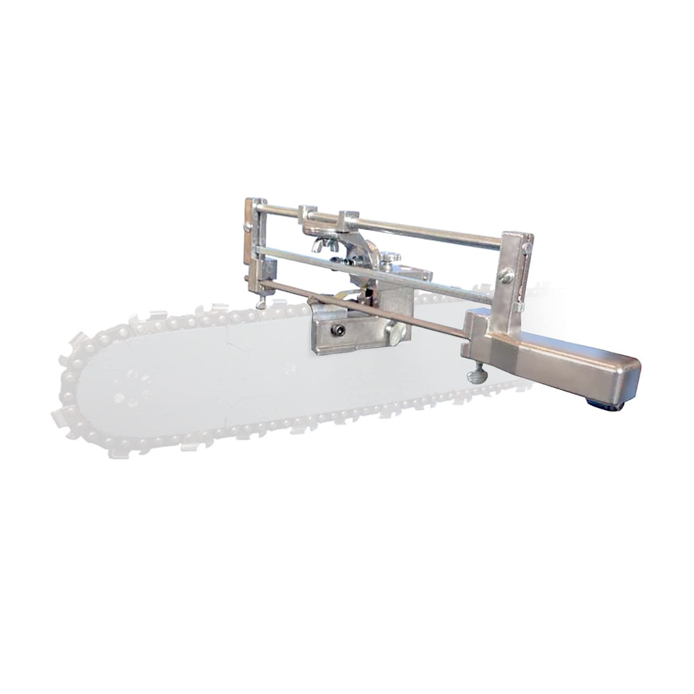 Granberg G106B front view showing compact guide and clamp, ensures accurate filing