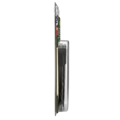 Grass Gator blade close-up of sharpened edge highlighting durable solid-steel construction benefit
