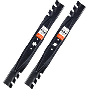 Grasscool front view of blade packaging showing model and fit benefits