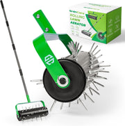 GrdnCare front view roller aerator showing drum and frame for even aeration