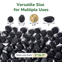 GreatBuddy close-up of pebble texture showing smooth black finish and consistent sizing