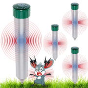 GreenLighting front view of four metal stakes showing full kit and coverage benefit