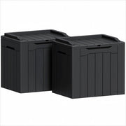 Greesum front view showing compact deck box and tidy storage benefit