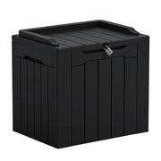 Greesum front view deck box showing compact design and low-profile benefit.