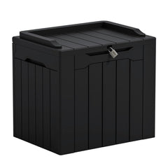 Greesum front view deck box showing compact design and low-profile benefit.
