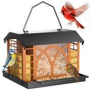 Grete Gotye front view hanging feeder showing full design and accessibility