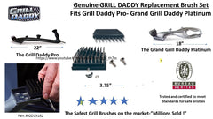 GRILL DADDY close-up of stainless-steel bristles for effective cleaning