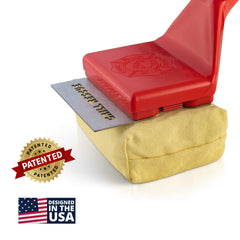 Grill Rescue replacement head clipping onto handle, quick tool-free installation