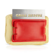 Grill Rescue replacement head front view showing fit and finish, prolongs brush life