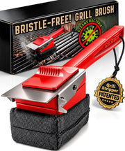 Grill Stripper front view showing full tool and benefits of faster cleaning