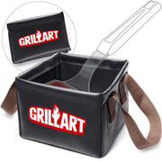 GRILLART front packaging showing bristle-free brush and replaceable head benefit