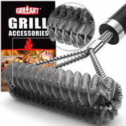 GRILLART front view wide head cleaning larger grill surface for faster results