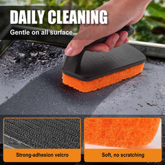 GRILLART soft scouring pads detail gently lifting grease without scratching