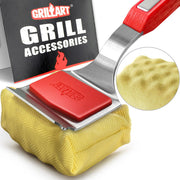 GRILLART SteamWizards front view showing full brush and packaging benefit: ready-to-use cleaning