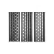 GrillGrate front packaging showing three assembled panels and product benefits