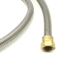 GRILLJOB brass 3/8" swivel flare female fittings close-up, secure threaded connection benefit