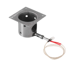 GRILLME hot rod installed in firepot demonstrating reliable start benefit