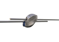 GRIPPLE medium joiner with wire threaded through demonstrating quick join