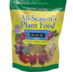 Grow More front label showing product benefits and size