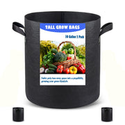 Growpropel front view of two 30 gallon grow bags showing size and capacity benefits
