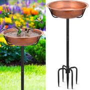 Gtongoko front view of bird bath showing sturdy design and easy care