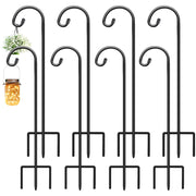 Gtongoko shepherd hook front view showing classic curve and matte-black finish for elegant decor