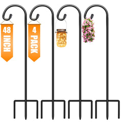 Gtongoko shepherd hooks front view showing matte black finish and curved silhouette benefits visual appeal