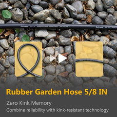 Guitrees hose length comparison showing compact 10ft advantage