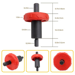GXARTS adapter engaged in a trimmer starter illustrating quick starting benefit
