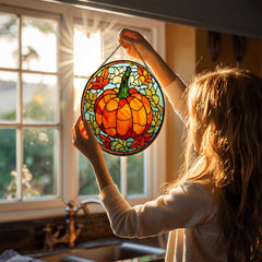 GYGWAI close-up of pumpkin glass detail highlighting handcrafted texture and depth