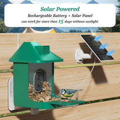 Gyozol top view showing solar panel and charging port delivering continuous power and reduced maintenance
