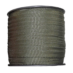 Habitech roll front view showing olive green webbing and length benefit