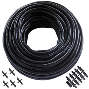 Habitech front view of 100 ft roll showing packaging and brand, clear benefits