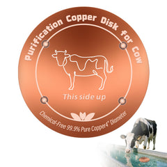 HAEZU copper disk front view showing clean round disc and supports for easy installation