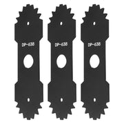 Haiouus edger blade 638006008 front view showing length and fit benefit
