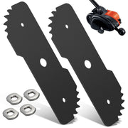 Haiouus front packaging showing two replacement blades and washers for quick setup