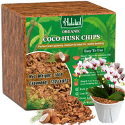 Halatool front packaging showing compressed 10 lb coco husk brick and benefits