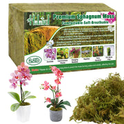 Halatool front packaging showing compressed moss brick for easy storage and transport